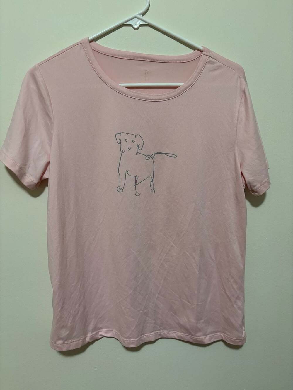 ED Ellen DeGeneres Line Art Dog Graphic T-Shirt